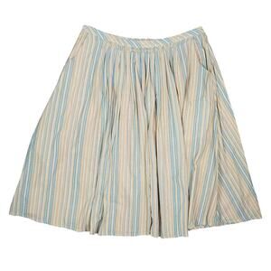 Poetry Striped Midi Striped Skirt Size 18 Cottagecore Academia Coastal Grandma